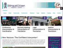 Tablet Screenshot of bilingualcitizen.com